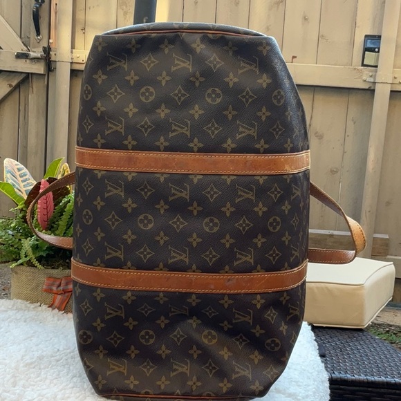 Vintage Louis Vuitton Monogram Sac Souple 45 Square Duffle Travel Bag Carryon - Picture 3 of 7